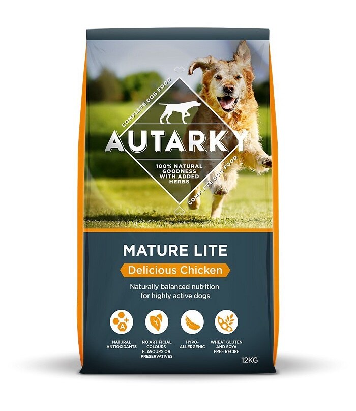 Autarky Mature Lite Delicious Chicken Dry Dog Food - 12kg